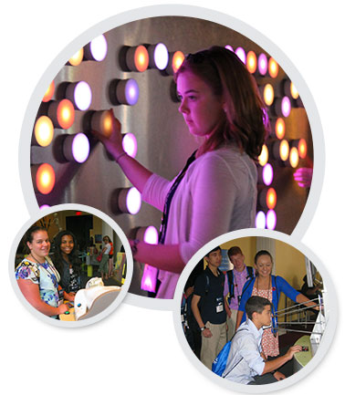 Explore STEM students experiment with science, technology, engineering and medicine exhibits